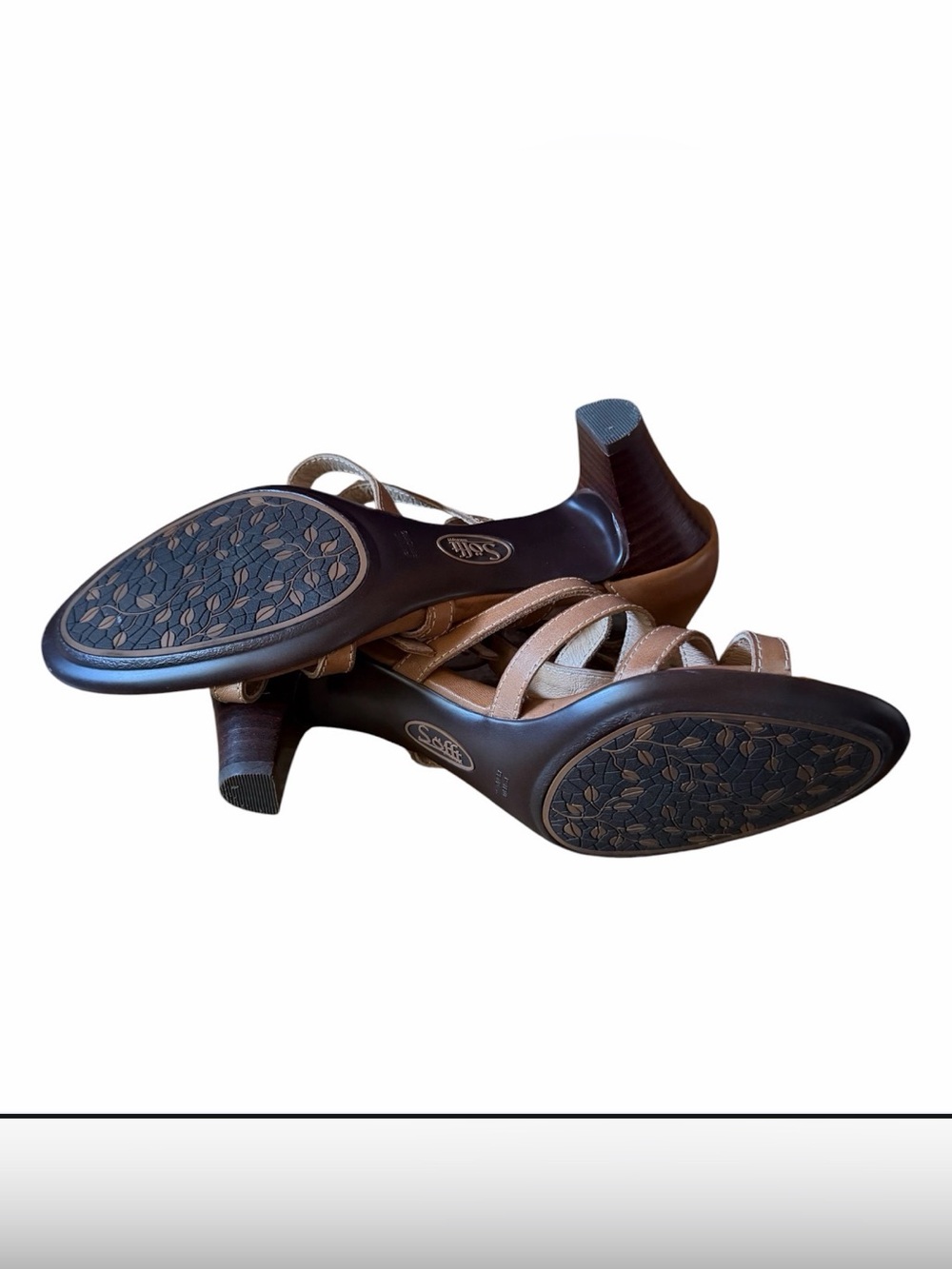 Woman’s Sofft Solana Strppy Leather Heeled Sandals - Picture 8 of 9
